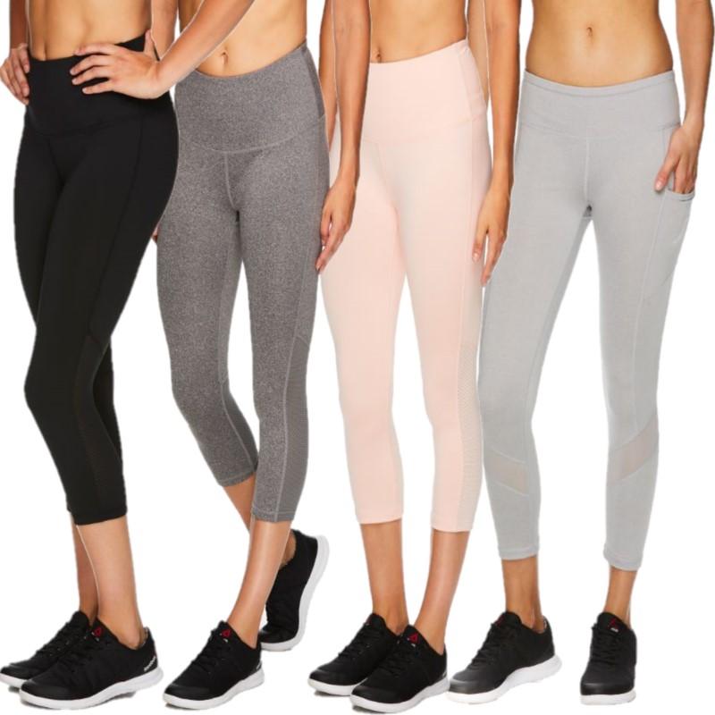 reebok high waisted capris