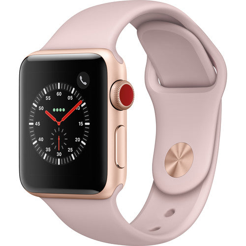 Apple Watch Series 3 38mm With Gps Cellular Gold Alum Case Pink S