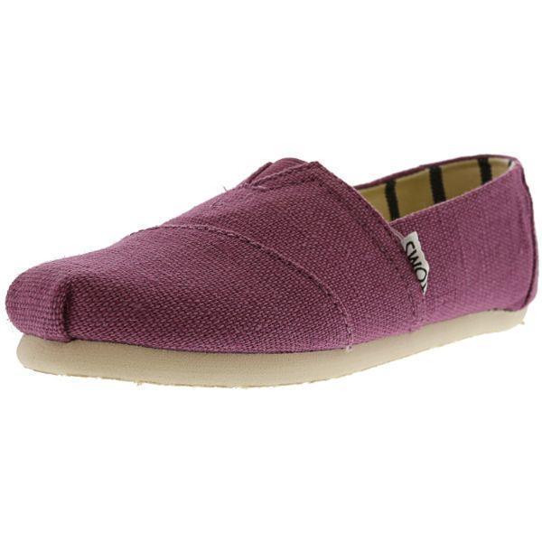 toms slip on canvas shoes