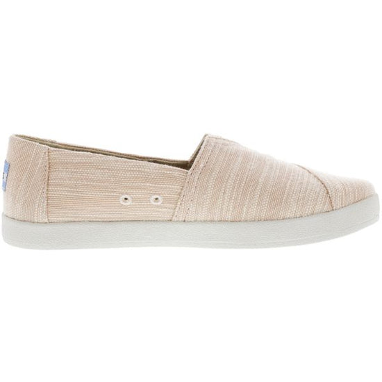 natural slubby cotton women's sunset slip ons