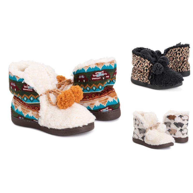 muk luks bootie slippers women's