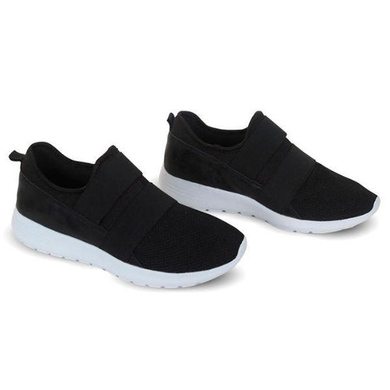 ladies laceless sneakers