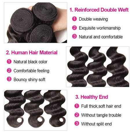  Body Wave (22 24 26) Brazilian Human Hair Bundles