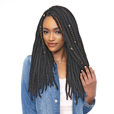 Janet Collection Human Hair Braids Wet n Wavy Super French Bulk 4Pcs  (14-24) - SamsBeauty