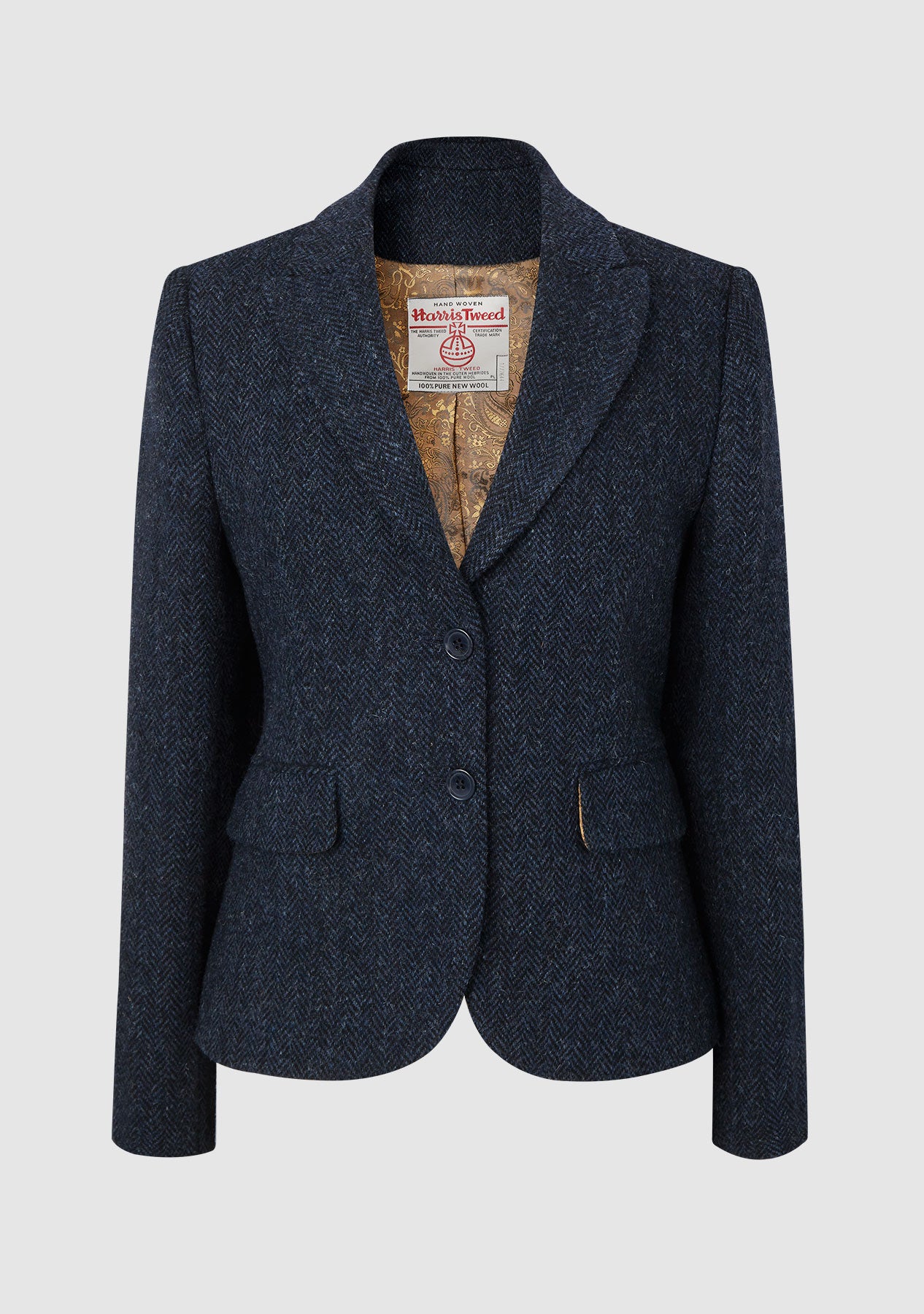 Harris Tweed Tammy Jacket - Navy Herringbone – Bucktrout Tailoring