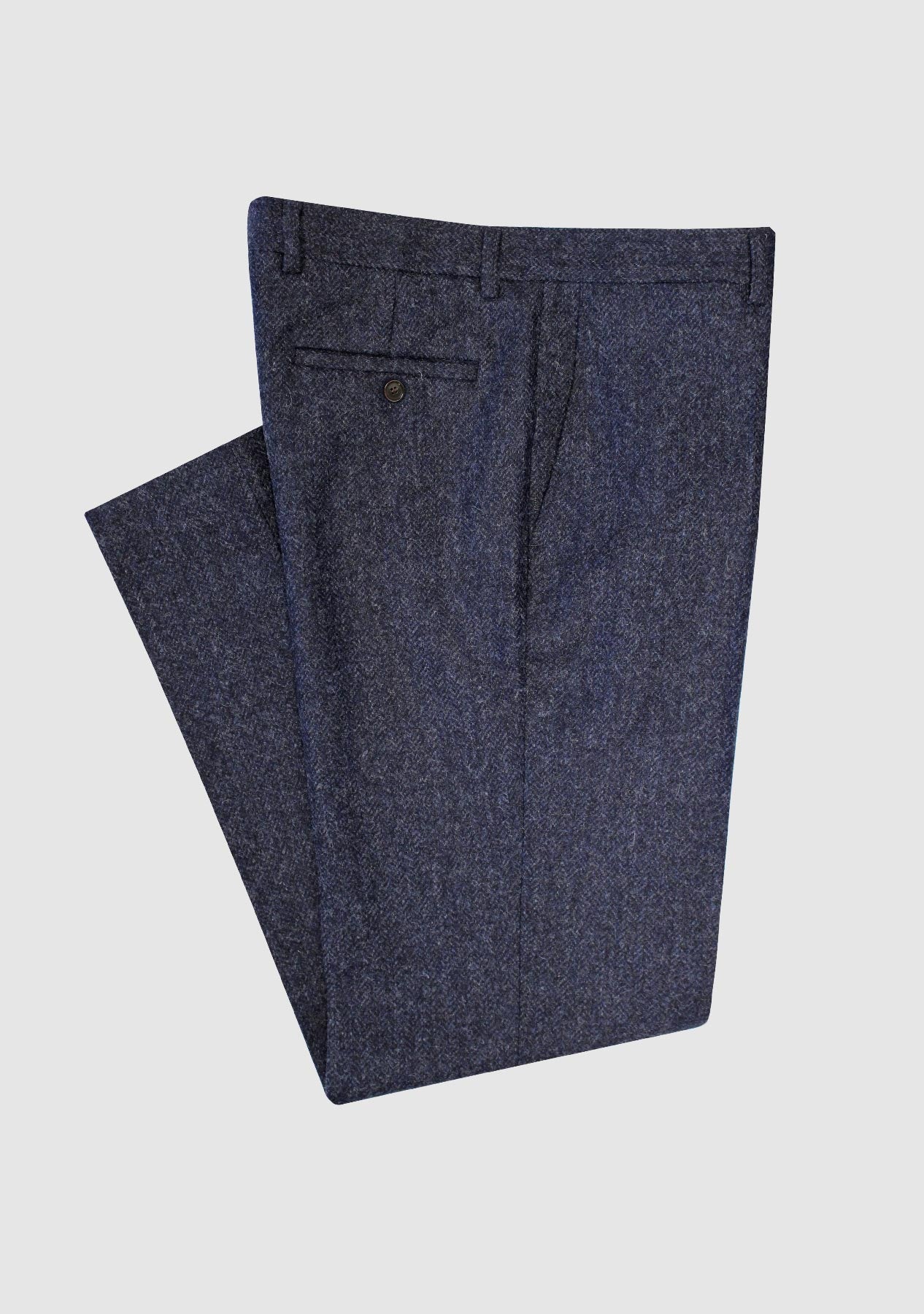 Yorkshire Tweed Mens Tweed Trousers - Blue – Bucktrout Tailoring