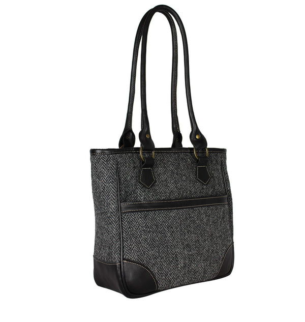 The Quentin Tote in Birch Leather & Tweed – RUSKIN