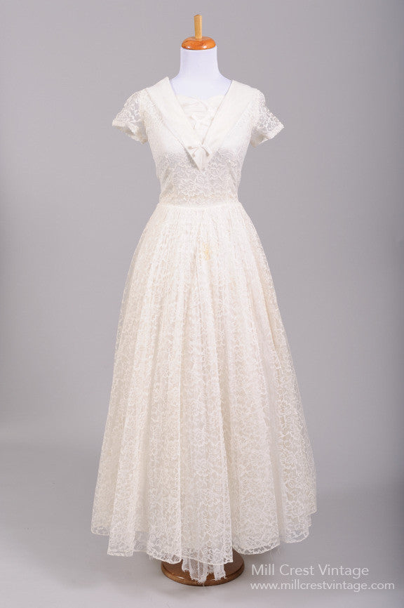 vintage white dress