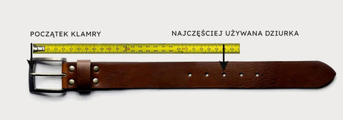 Instruction how to measure belt