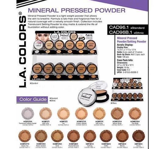 LA Color Ethnic Pressed Powder #CAD96B.1 - YoungsGA.com : Beauty Supply, Fashion, and Jewelry Wholesale Distributor