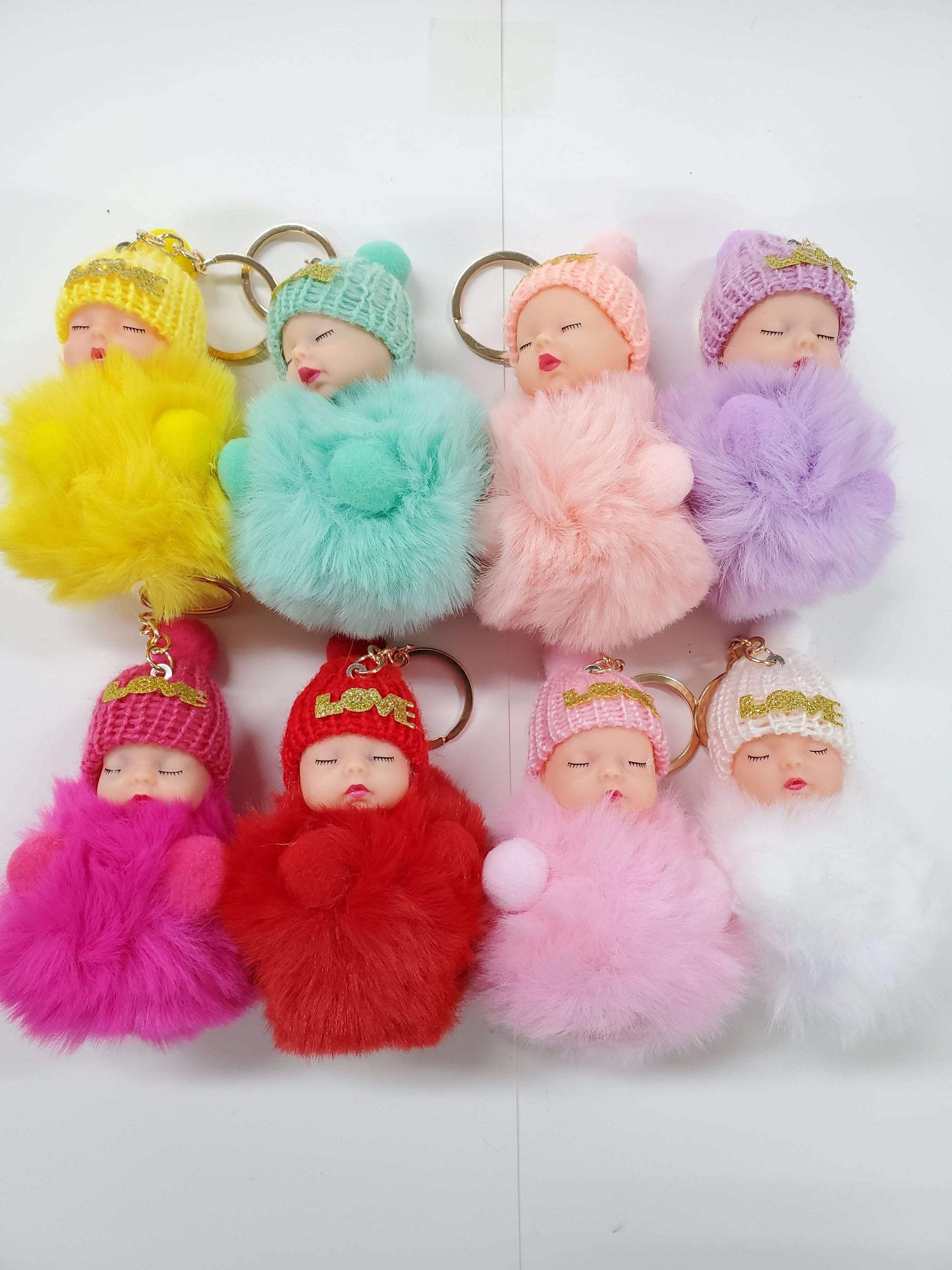 Stavning tilskuer stærk Pom Pom Puff Baby Love Keychain / Assort #YNV0777 (12PC) - YoungsGA.com :  Beauty Supply, Fashion, and Jewelry Wholesale Distributor