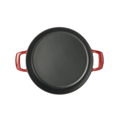 12.5 inch Enameled Cast Iron Skillet