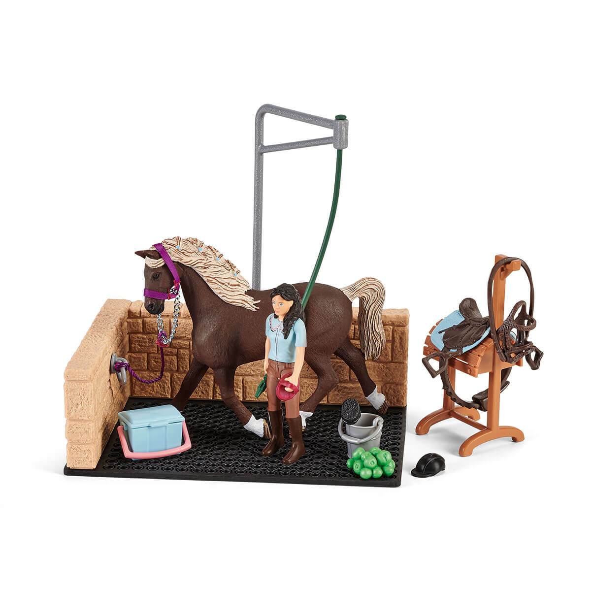 Schleich figurine 42389 - école d'équitation avec cavaliere et