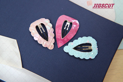 heart shape hair clips cutting die