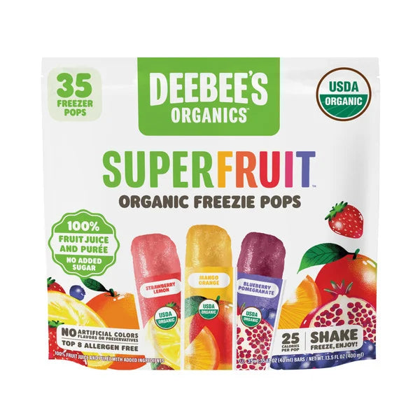 Deebee's Organic Superfruit Freezie, 35 x 1.35 oz