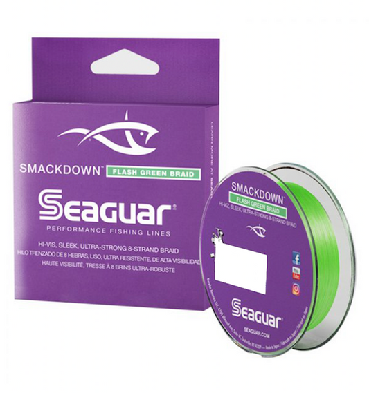 Seaguar Smackdown Hi Vis Flash Green 8 Strand Performance Braid