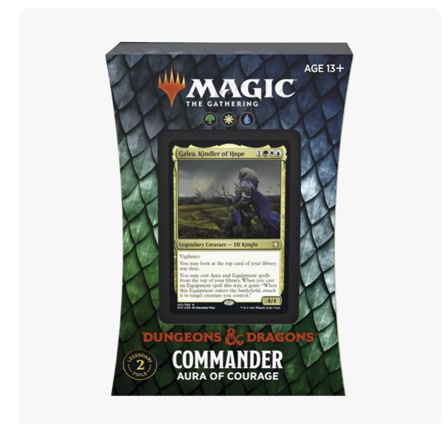 Adventures in the Forgotten Realms - Aura of Courage Commander Deck - Commander: Adventures in the Forgotten Realms (AFC)