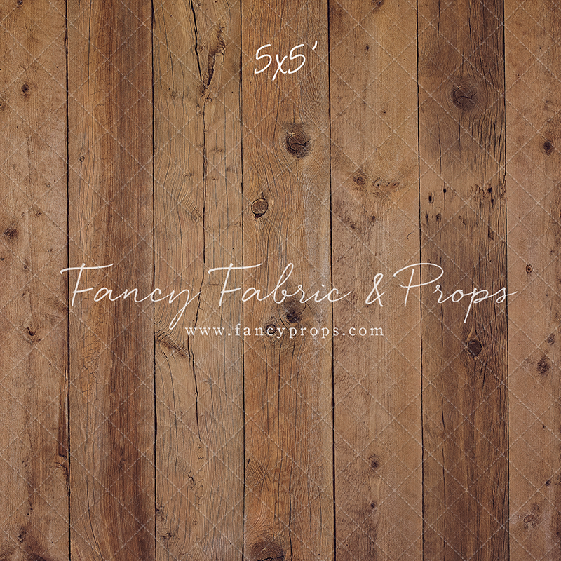 Barn Wood Planks Mat Floor Fancy Fabric Props