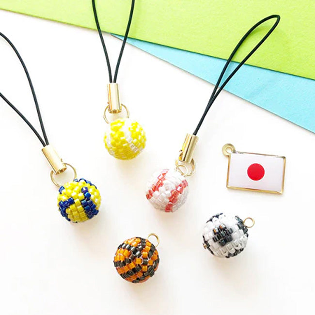 5 species of sports motif beads ball straps