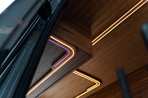 LED light strips camper van hack