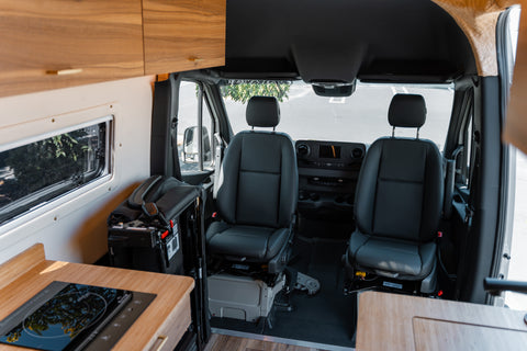 swivel seats camper van hack