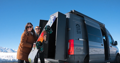 sandy vans boost box in the winter