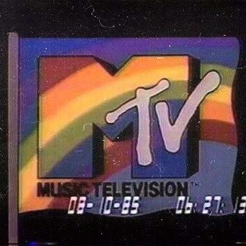 Vintage MTV image with a timestamp 