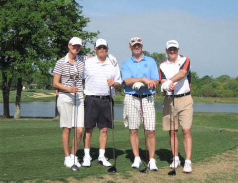 Bobbi and Family playing golf