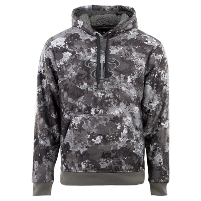 TrueTimber Mens Ragewater Performance Fishing Hoodie- Lilipad/Moon Mist, 3XL