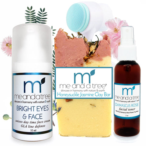 Bright Eyes Gentle Day Cream Soap Damascus Toner Face set