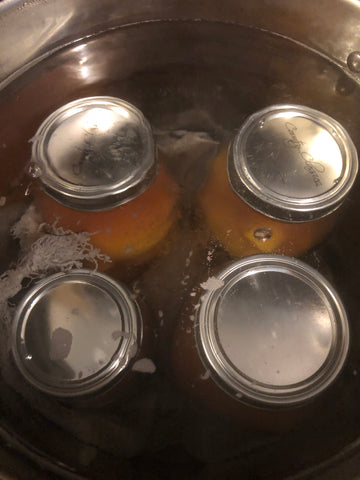 Boiling Canning Jars for Processing