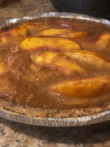 Sugar Free Vegan Peach Pie