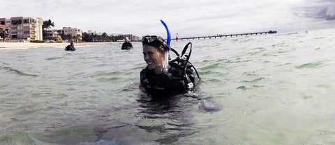 Michelle Touchstone planting coral discusses  the joy of saving the oceans by education and appreciation