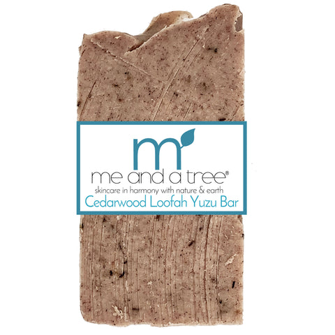 Cedar wood Yuzu Exfoliating Luffa Soap Bar