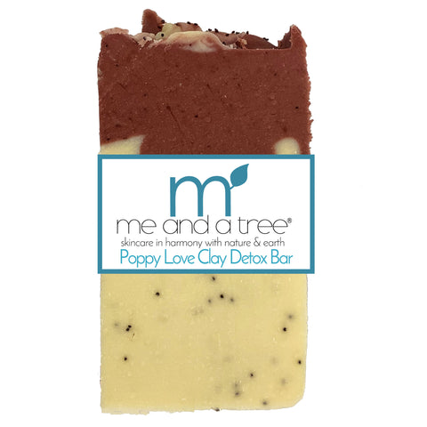 Image of Poppy Love Clay Bar Soap: Exfoliating and Refreshing Skincare