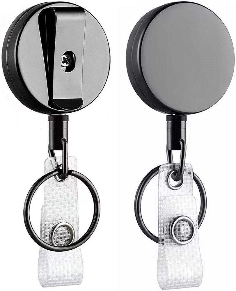 Eulps Heavy Duty Badge Reel with Belt Clip Key Bak