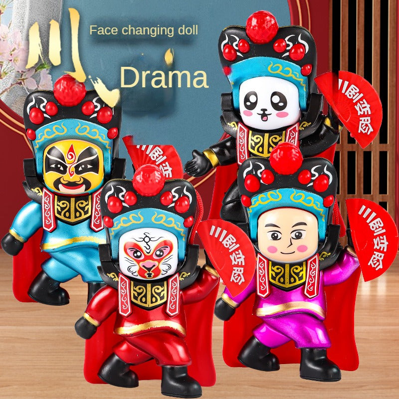 Sichuan Opera Face changing Doll Tiktok Hot Sale Creative Beijing Opera Face makeup Doll Sichuan Doll Gift