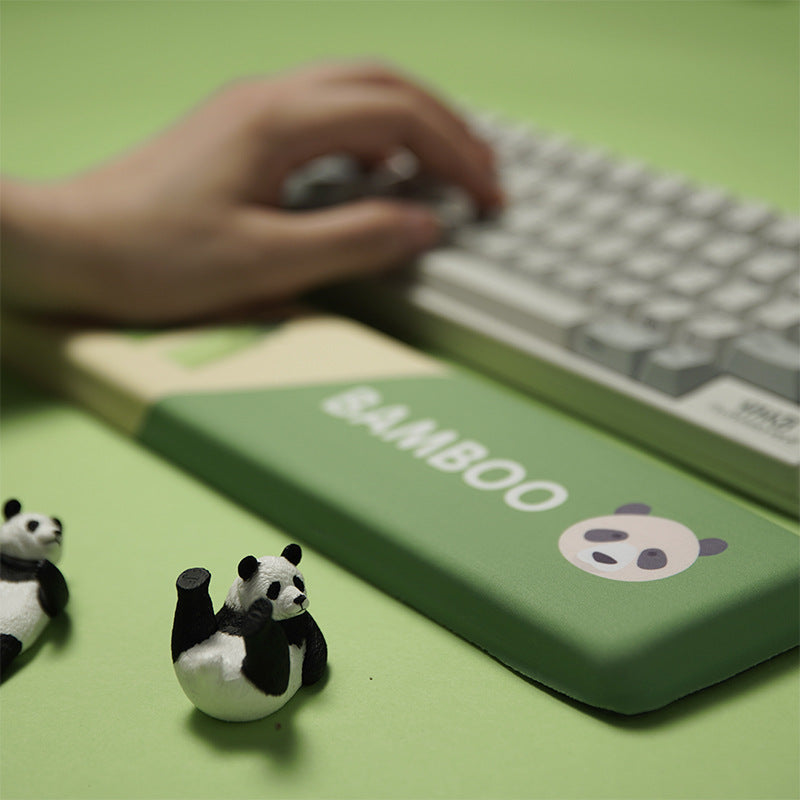 Memory cotton slow rebound keyboard wrist pad silicone mouse pad wrist pad comfortable palm wrist office panda.