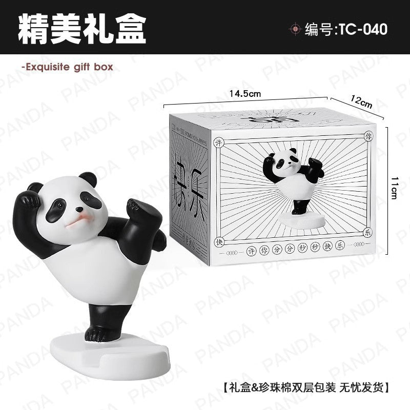 Mobile phone holder small decoration desktop home iPad tablet support decoration gift cute creative panda