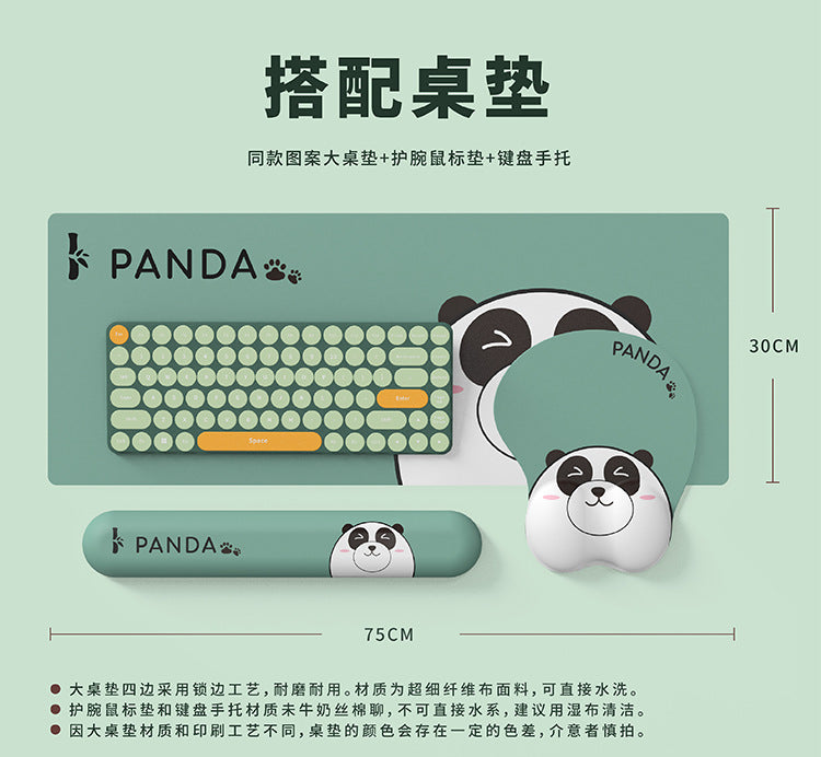 Get A Grip on Late Nights with Our Panda Wrist Rest and Mouse Pad Combo for Women – Cute, Simple, and 3D!