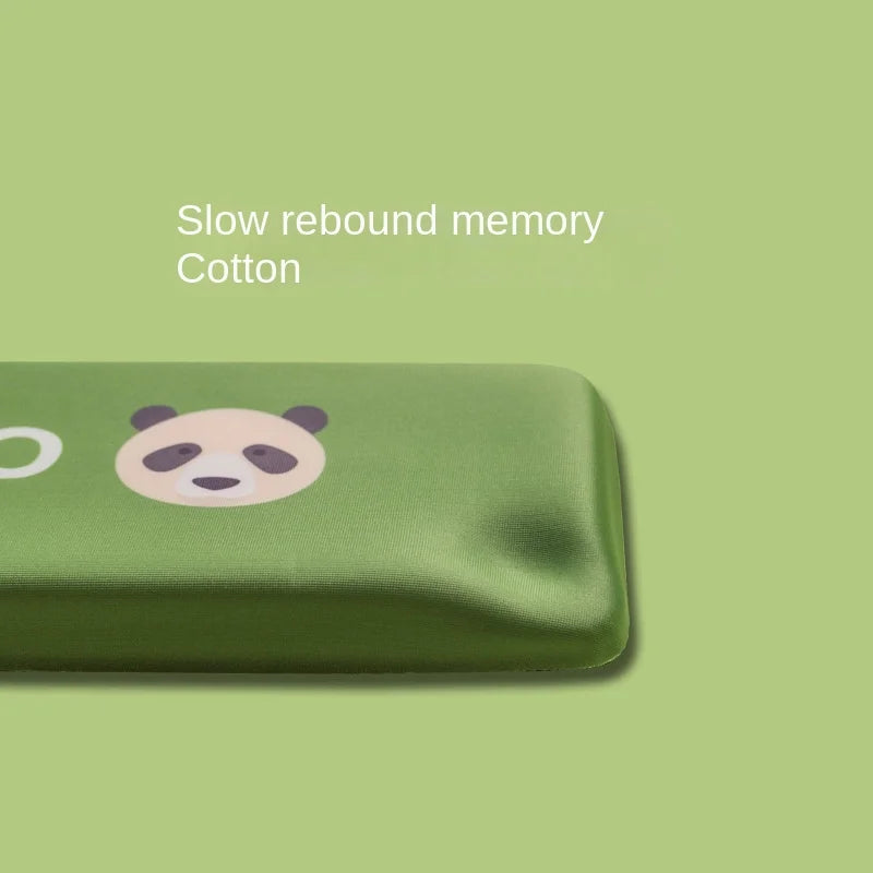 Memory cotton slow rebound keyboard wrist pad silicone mouse pad wrist pad comfortable palm wrist office panda.