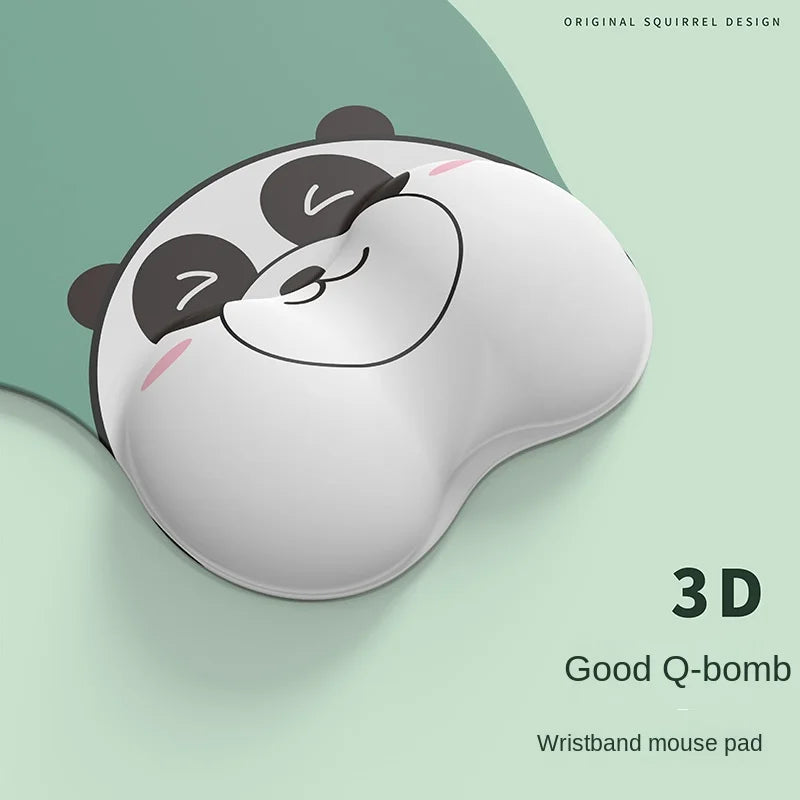 Get A Grip on Late Nights with Our Panda Wrist Rest and Mouse Pad Combo for Women – Cute, Simple, and 3D!