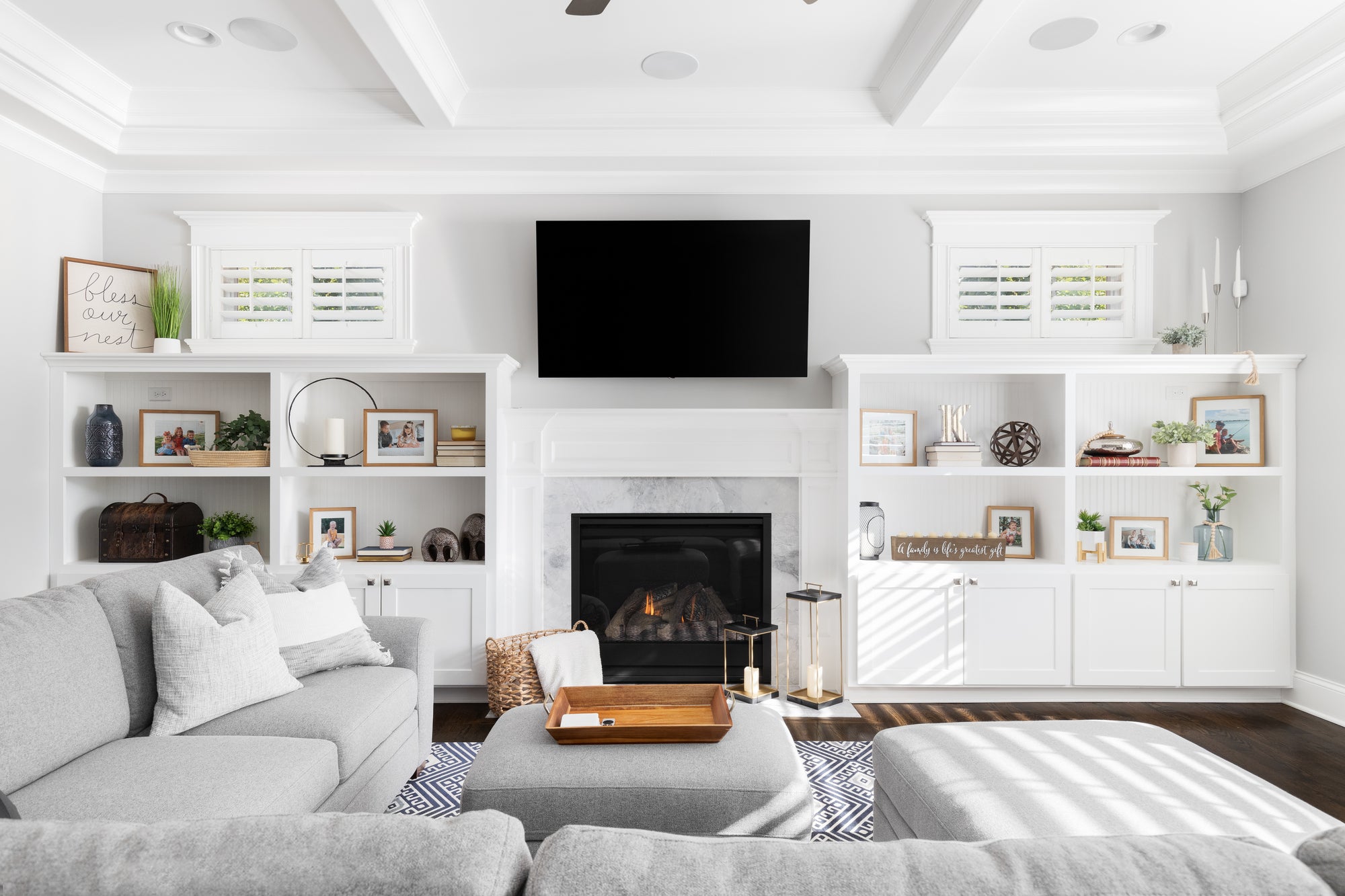 How To Hide Wall Mounted TV Cords Above a Fireplace Without an
