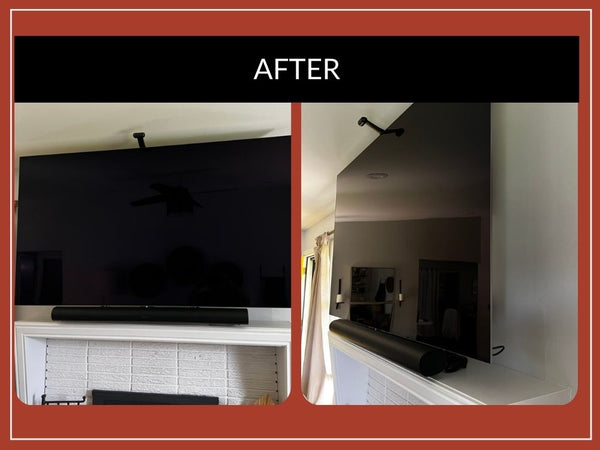 After photos of the MM815 in a customer's home