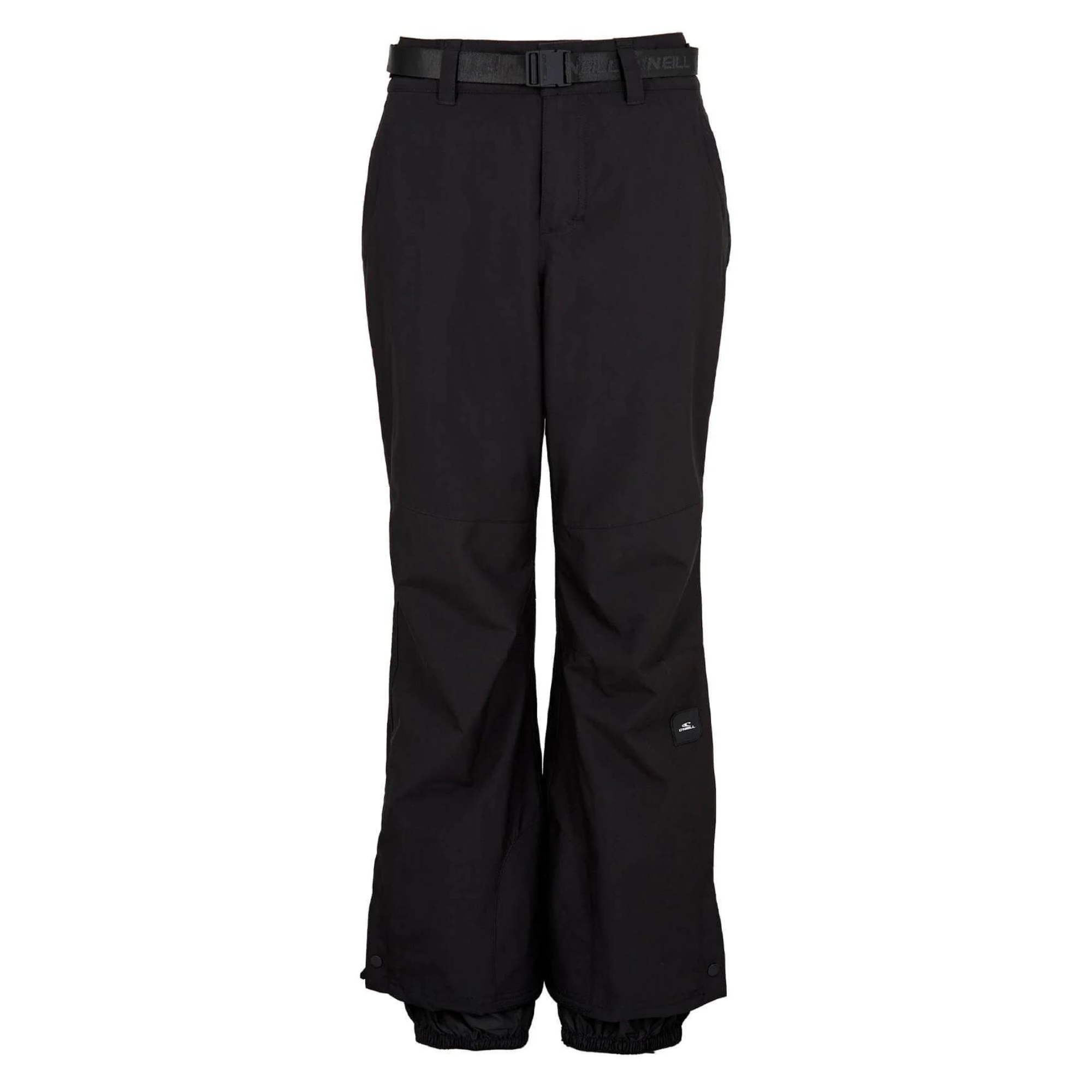 O'Neill Women's High Waist Bib Pants Snow Black Out, XS 