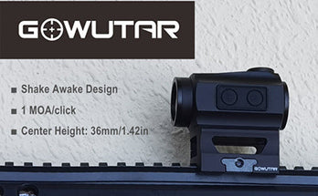 gowutar b22 red dot optic sights high mount base display