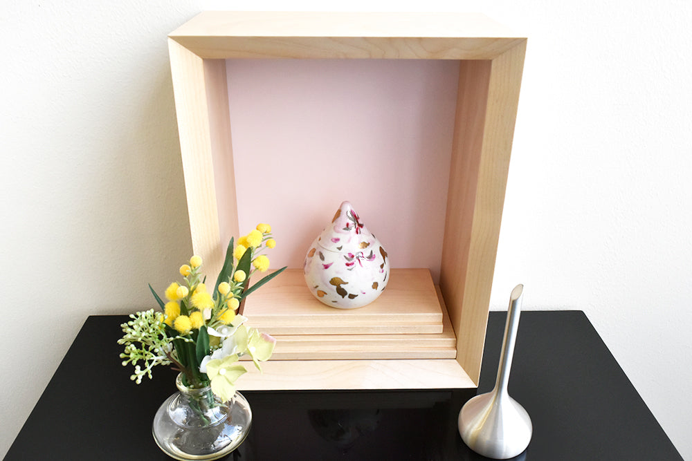 ミニ仏壇|花といのり 厨子(桜)