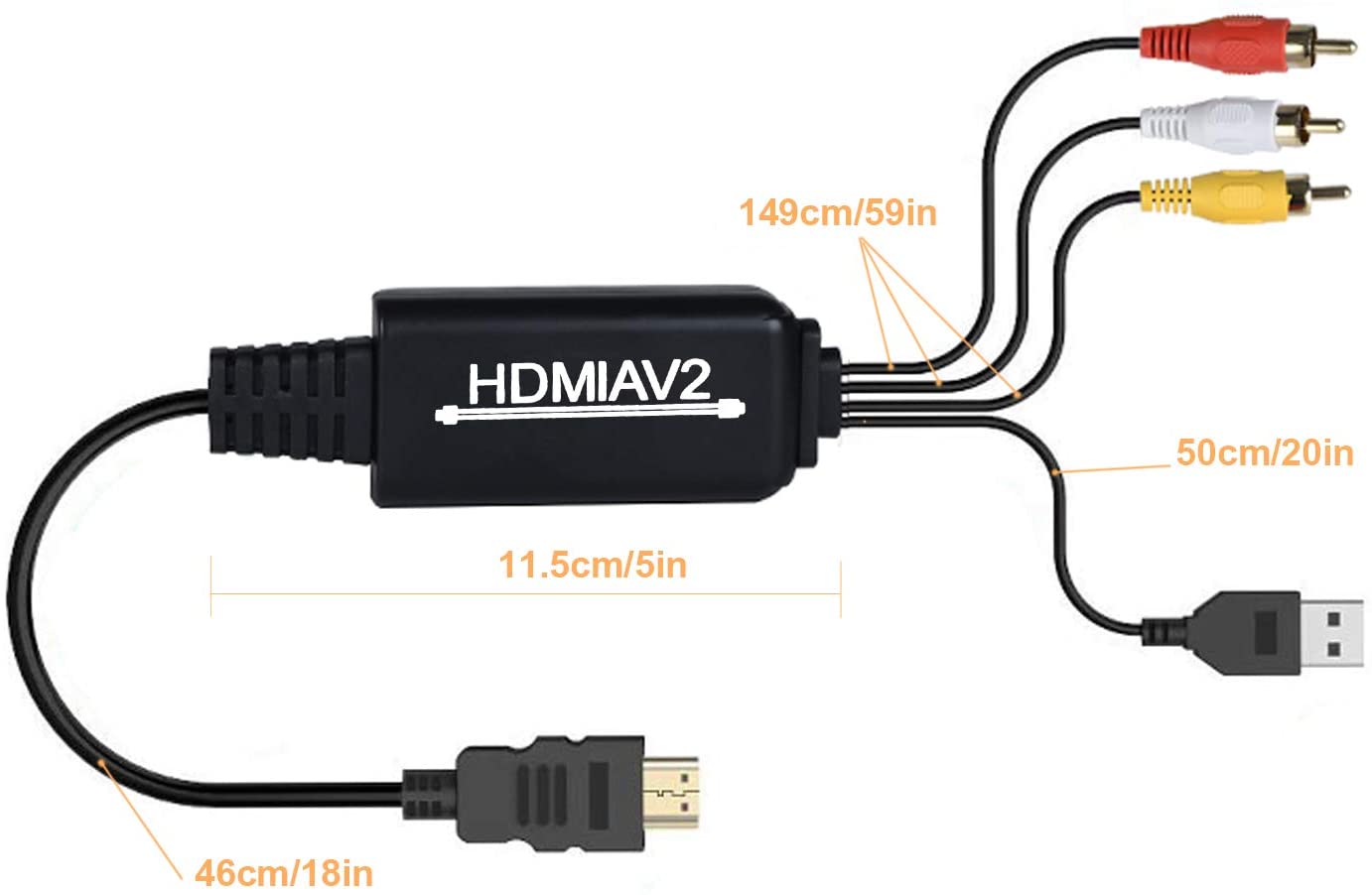 DIGITNOW! HDMI RCA Converter, HDMI to 1080P HDMI