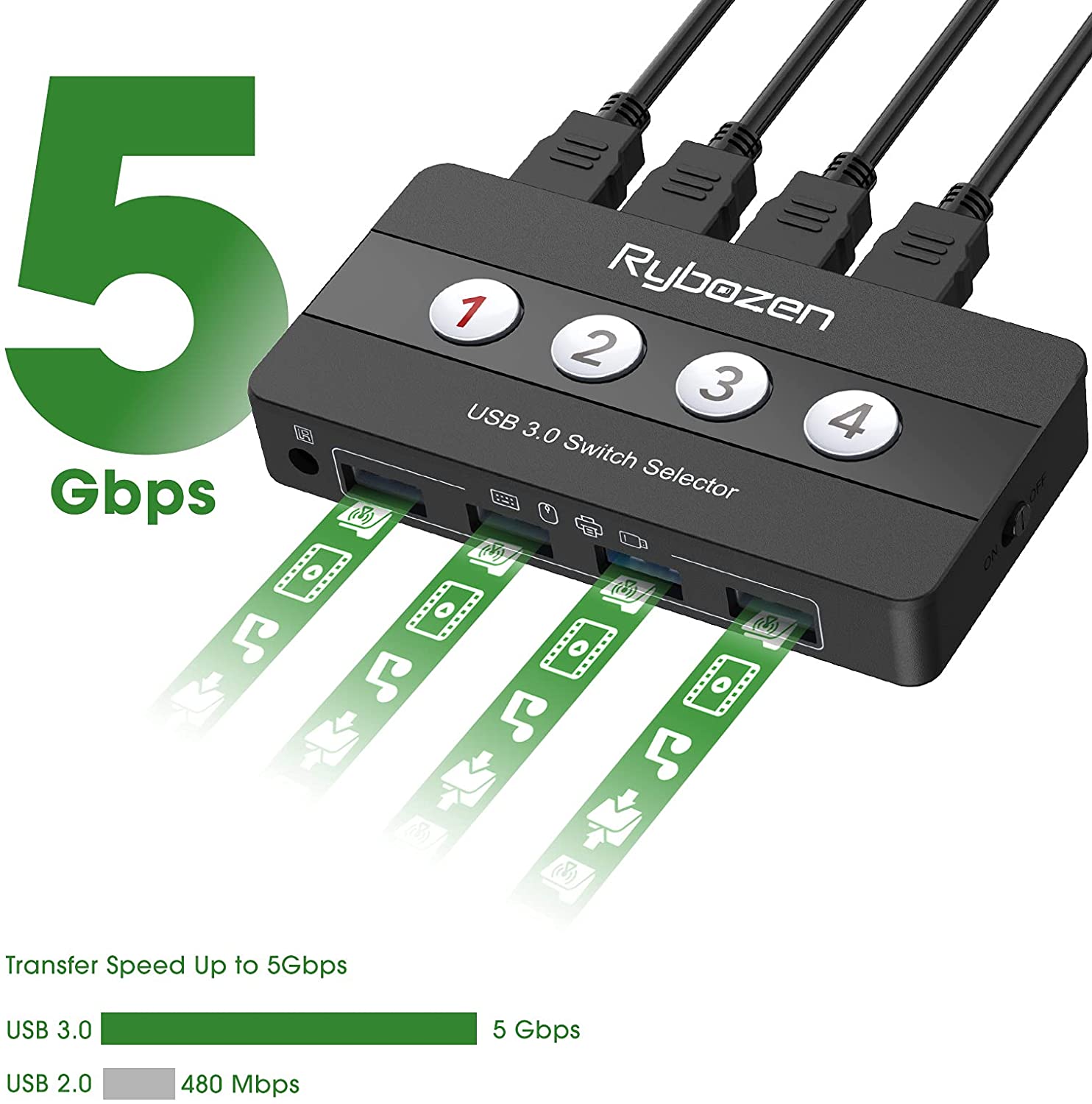 rybozen usb 3.0 switch selector