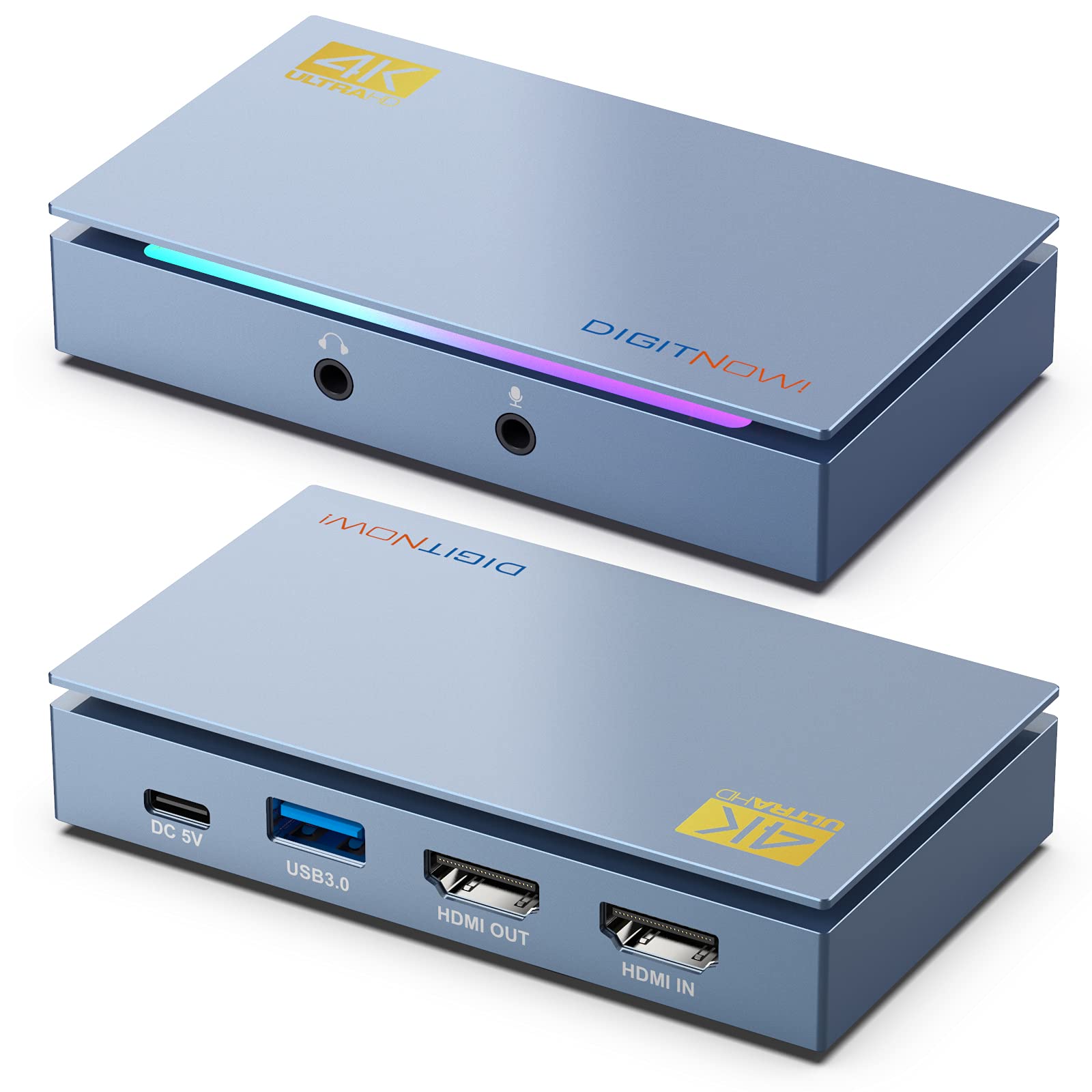 Boitier Acquisition Video 4K Carte de Capture de Jeu USB3.0 Game Streaming  Capture Vidéo Card HD1080P Faible Latence pour Les diffusions Nintendo en  Direct : : Informatique